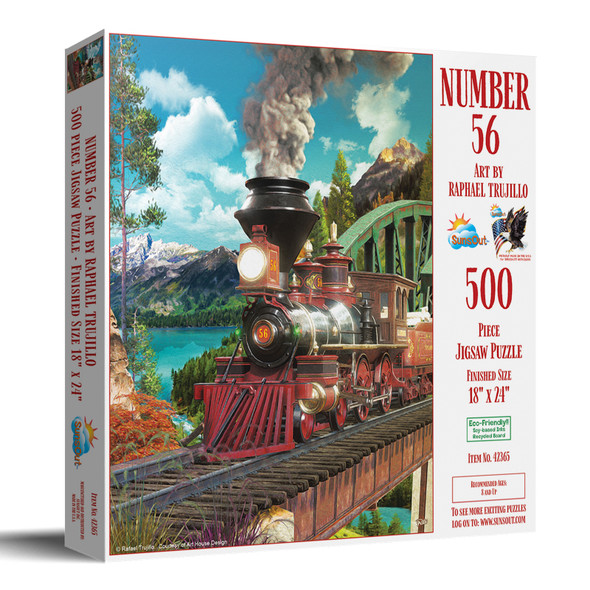 SUNSOUT INC - Number 56 - 500 pc Jigsaw Puzzle by Artist: Rafael Trujillo - Finished Size 18" x 24" - MPN# 42365