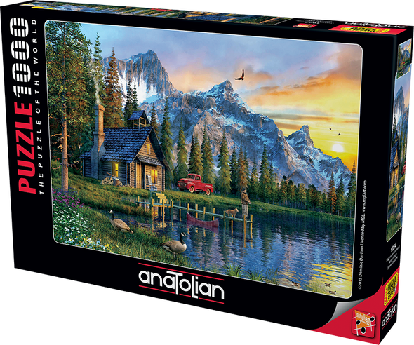 Anatolian Puzzle - Sunset Cabin - 1000 pc Jigsaw Puzzle - # 1024