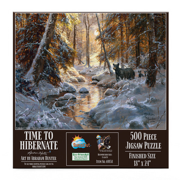 SUNSOUT INC - Time to Hibernate - 500 pc Jigsaw Puzzle by Artist: Abraham Hunter - MPN# 69858 SUNSOUT INC - Time to Hibernate - 500 pc Jigsaw Puzzle by Artist: Abraham Hunter - MPN# 69858