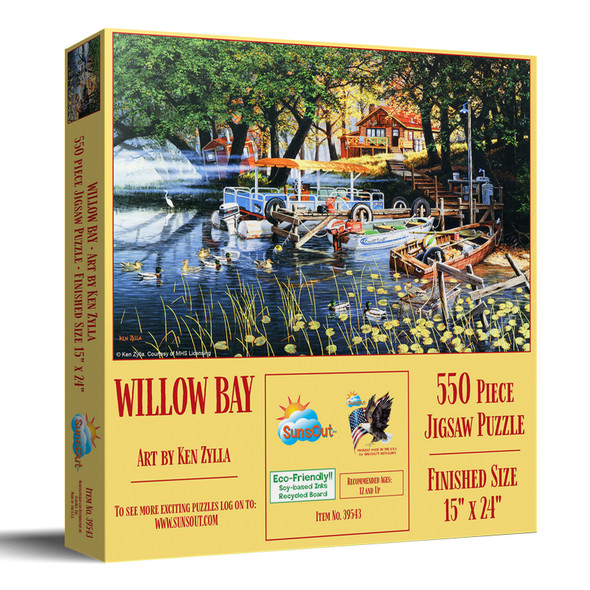 SUNSOUT INC - Willow Bay - 550 pc Jigsaw Puzzle by Artist: Ken Zylla - MPN # 39543