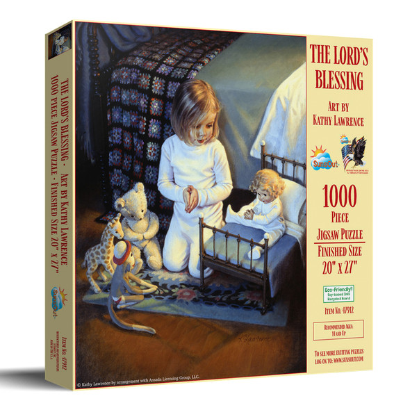 SUNSOUT INC - The Lord's Blessing - 1000 pc Jigsaw Puzzle by Artist: Kathy Lawrence - MPN # 47912