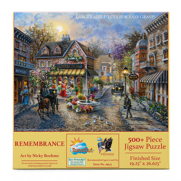 SUNSOUT INC - Remembrance - 500 pc Large Piece Jigsaw Puzzle by Artist: Nicky Boehme - MPN # 19175