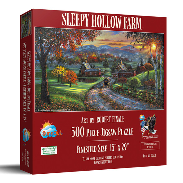 SUNSOUT INC - Sleepy Hollow Farm - 500 pc Jigsaw Puzzle by Artist: Robert Finale - MPN # 60731