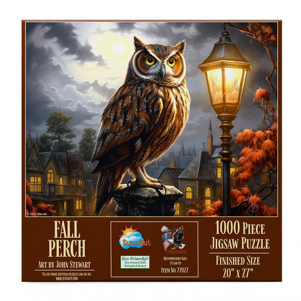 SUNSOUT INC - Fall Perch - 1000 pc Jigsaw Puzzle by Artist: John Stewart - MPN # 77027