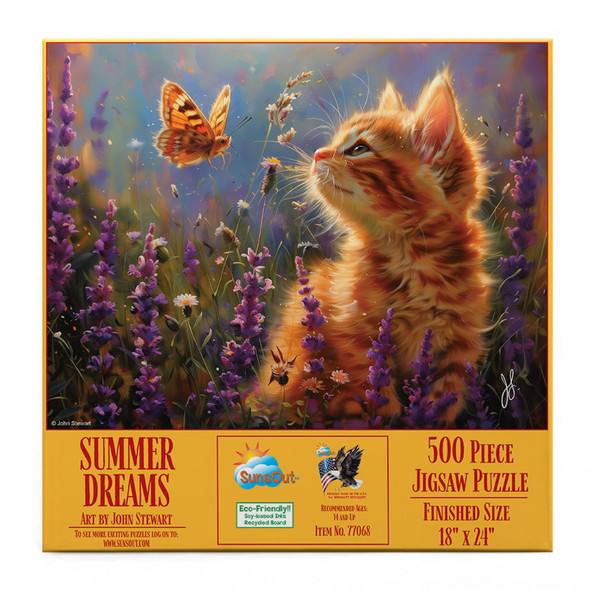 SUNSOUT INC - Summer Dreams - 500 pc Jigsaw Puzzle by Artist: John Stewart - Finished Size 18" x 24" - MPN# 77068