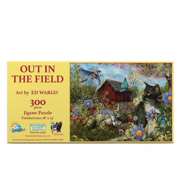 SUNSOUT INC - Out in the Field - 300 pc Jigsaw Puzzle by Artist: Ed Wargo - Finished Size 18" x 24" - MPN# 52320