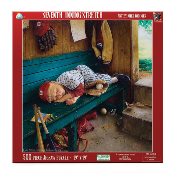 SUNSOUT INC - Seventh Inning Stretch - 500 pc Jigsaw Puzzle by Artist: Mike Wimmer - Finished Size 18" x 24" - MPN# 38120