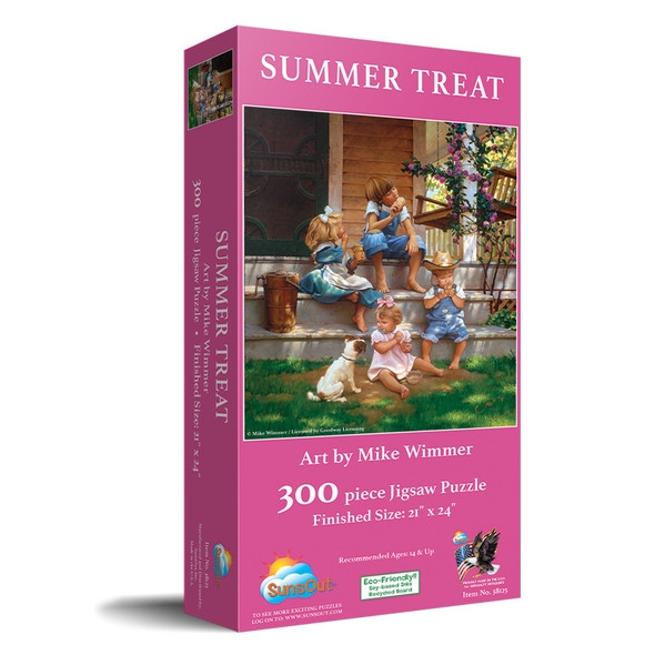 SUNSOUT INC - Summer Treat - 300 pc Jigsaw Puzzle by Artist: Mike Wimmer - Finished Size 18" x 24" - MPN# 38125