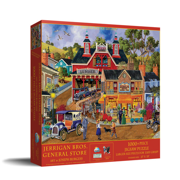 SUNSOUT INC - Jerrigan Bros General Store - 1000 pc Large Pieces Jigsaw Puzzle by Artist: Joseph Burgess - Finished Size 27" x 35" - MPN# 38971