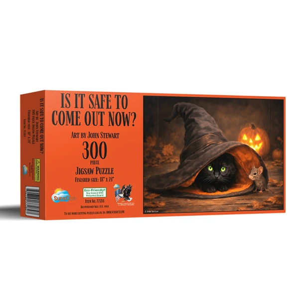 Sunsout Is it Safe to Come Out Now? 300 Piece Jigsaw Puzzle for Adults - Finished Size: 18" x 24" by Artist: John Stewart