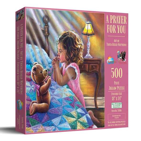 SUNSOUT INC - A Prayer for You 500 piece Jigsaw Puzzle for Adults by Artist: Tricia Reilly-Matthews - Finished Size 18" x 24" - MPN# 35986