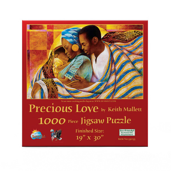 SUNSOUT INC - Precious Love - 1000 pc Jigsaw Puzzle by Artist: Keith Mallett - Finished Size 19" x 30" - MPN# 59255
