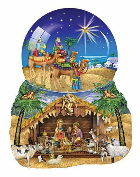 SUNSOUT INC - O Star of Bethlehem 1000 pc Shaped Christmas Jigsaw Puzzle # 95414