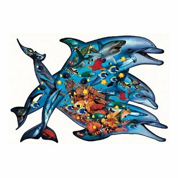 Deep Blue Sea Shaped Jigsaw Puzzle by Dennis Rogers 1000pc