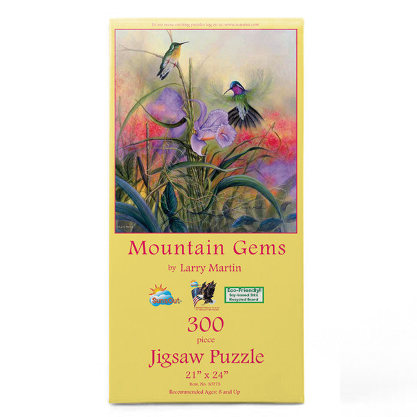 SUNSOUT INC - Mountain Gems - 300 pc Jigsaw Puzzle by Artist: Larry Martin - Finished Size 21" x 24" - MPN# 30775