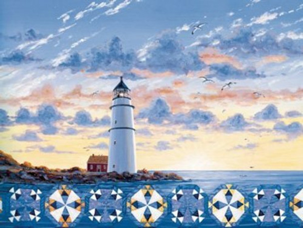 Lighthouse Quiltscape 500 pc Jigsaw Puzzle