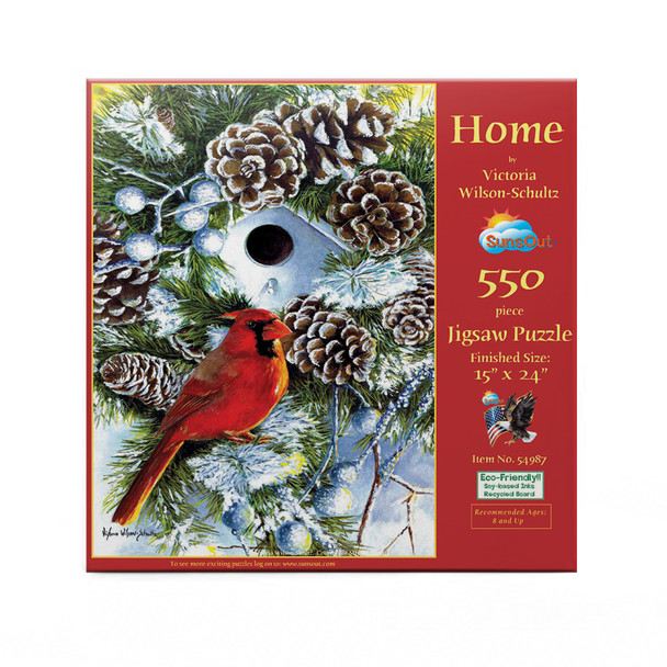 SUNSOUT INC - Home - 550 pc Jigsaw Puzzle by Artist: Victoria Wilson-Schultz - Finished Size 15" x 24" - MPN# 54987