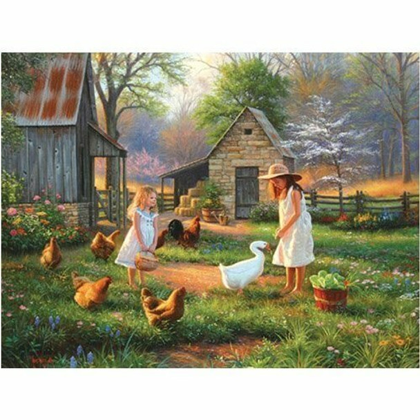 SUNSOUT INC - Evening at Grandma's - 500 pc Jigsaw Puzzle by Artist: Mark Keathley - Finished Size 18" x 24" Mother's Day - MPN# 52952