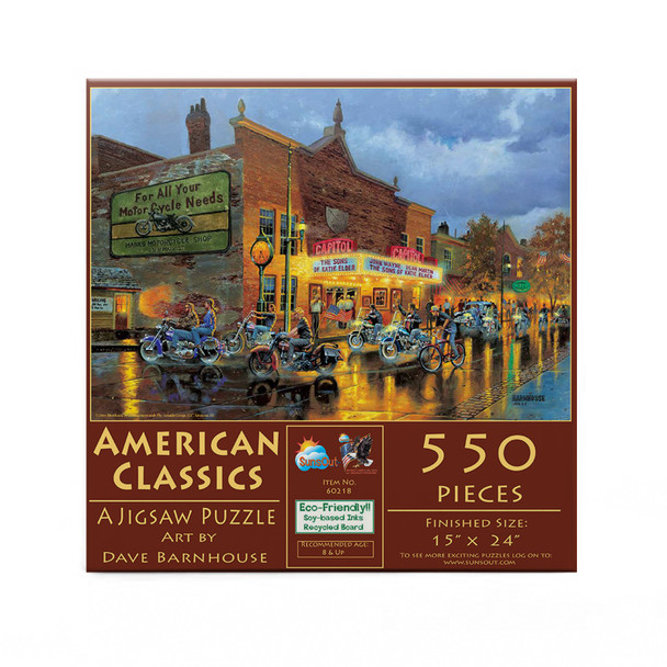 SUNSOUT INC - American Classics - 550 pc Jigsaw Puzzle by Artist: Dave Barnhouse - Finished Size 15" x 24" - MPN# 60218
