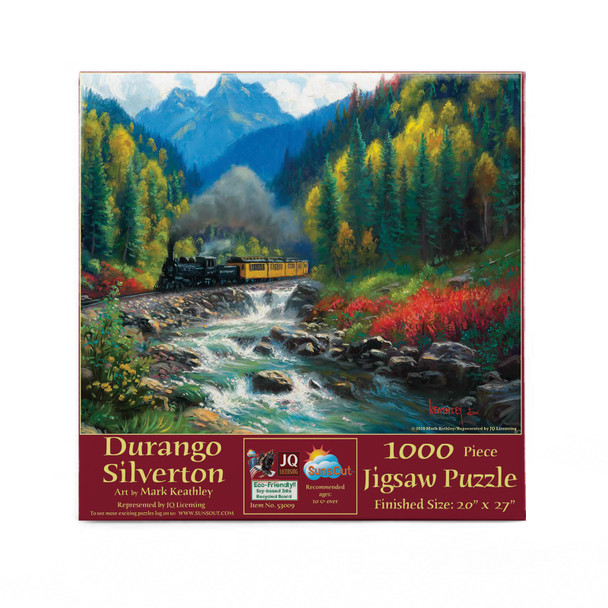 SUNSOUT INC - Durango Silverton - 1000 pc Jigsaw Puzzle by Artist: Mark Keathley - Finished Size 20" x 27" - MPN# 53009