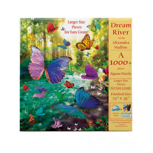 SUNSOUT INC - Dream River - 1000 pc Large Pieces Jigsaw Puzzle by Artist: Alixandra Mullins - Finished Size 27" x 35" - MPN# 48439