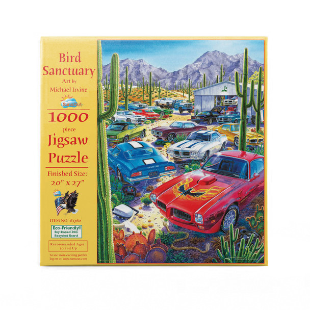 SUNSOUT INC - Bird Sanctuary - 1000 pc Jigsaw Puzzle by Artist: Michael Irvine - Finished Size 20" x 27" - MPN# 61760