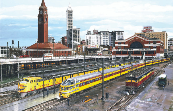 SUNSOUT INC - Seattle - 1000 pc Jigsaw Puzzle by Artist: Larry Fisher - Finished Size 19" x 30" - MPN# 49423