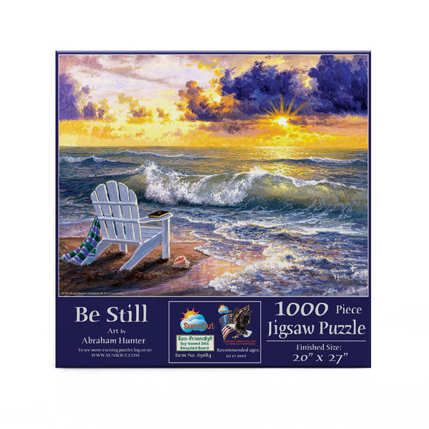 SUNSOUT INC - Be Still - 1000 pc Jigsaw Puzzle by Artist: Abraham Hunter - Finished Size 20" x 27" - MPN# 69684 SUNSOUT INC - Be Still - 1000 pc Jigsaw Puzzle by Artist: Abraham Hunter - Finished Size 20" x 27" - MPN# 69684