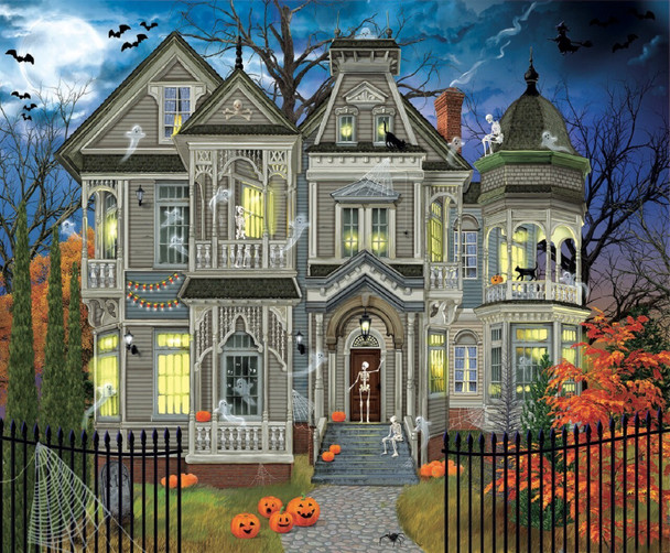 SUNSOUT INC - Come on In - 300 pc Jigsaw Puzzle by Artist: Bigelow Illustrations - Finished Size 18" x 24" Halloween - MPN# 31449