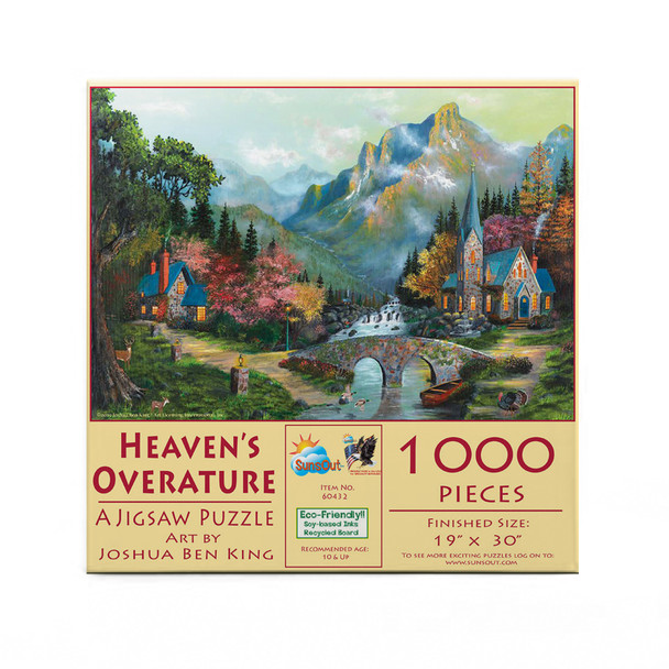 SUNSOUT INC - Heaven's Overature - 1000 pc Jigsaw Puzzle by Artist: Joshua Ben King - Finished Size 19" x 30" - MPN# 60432