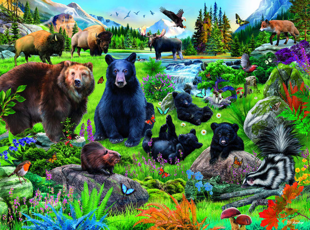 SUNSOUT INC - Meadowland Summer - 1000 pc Jigsaw Puzzle by Artist: P.D. Moreno - Finished Size 20" x 27" - MPN# 56118