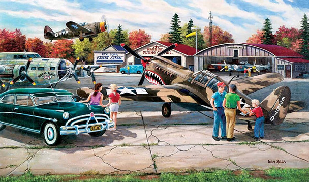 Warbird Rally 550 pc Jigsaw Puzzle by SUNSOUT INC