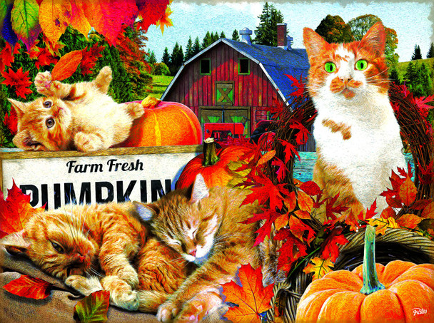 SUNSOUT INC Farm Fresh Pumpkins 300 pc Jigsaw Puzzle