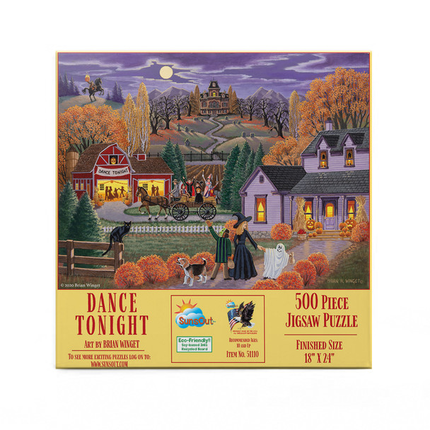 SUNSOUT INC - Dance Tonight - 500 pc Jigsaw Puzzle by Artist: Brian Winget - Finished Size 18" x 24" Halloween - MPN# 51110