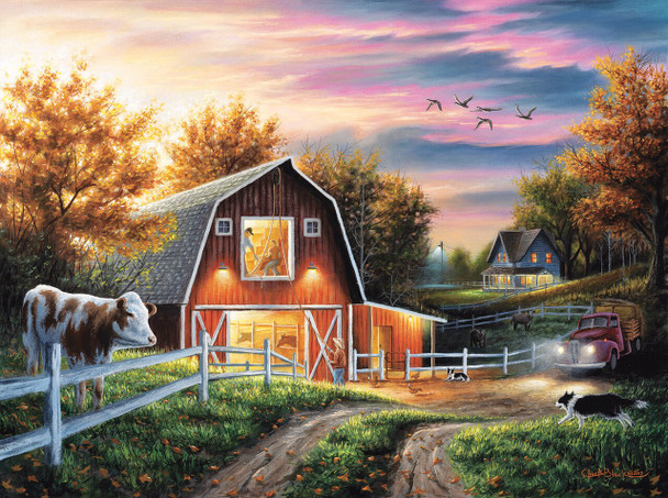 SUNSOUT INC - Living the Good Life - 300 pc Jigsaw Puzzle by Artist: Chuck Black - Finished Size 18" x 24" - MPN# 55164