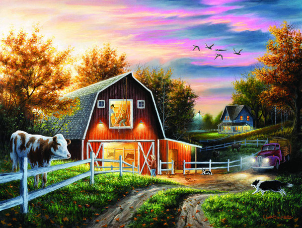 SUNSOUT INC - Living the Good Life - 500 pc Jigsaw Puzzle by Artist: Chuck Black - Finished Size 18" x 24" - MPN# 55186