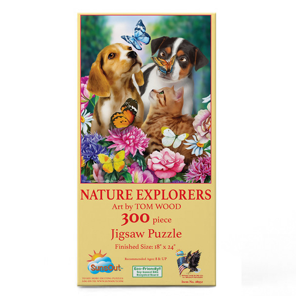 SUNSOUT INC - Nature Explorers - 300 pc Jigsaw Puzzle by Artist: Tom Wood - Finished Size 18" x 24" - MPN# 28932
