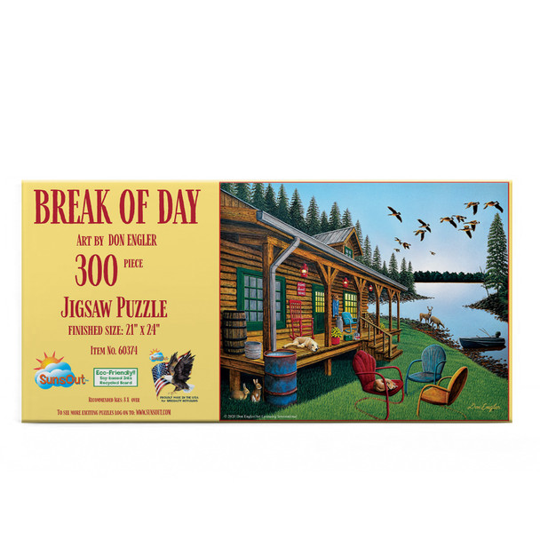 SUNSOUT INC - Break of Day - 300 pc Jigsaw Puzzle by Artist: Don Engler - Finished Size 21" x 24" - MPN# 60374