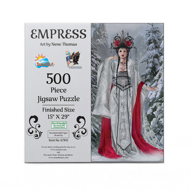 SUNSOUT INC - Empress - 500 pc Jigsaw Puzzle by Artist: Nene Thomas - Finished Size 15" x 29" - MPN# 67831
