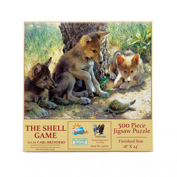 SUNSOUT INC - The Shell Game - 500 pc Jigsaw Puzzle by Artist: Carl Brenders - Finished Size 18" x 24" - MPN# 55020