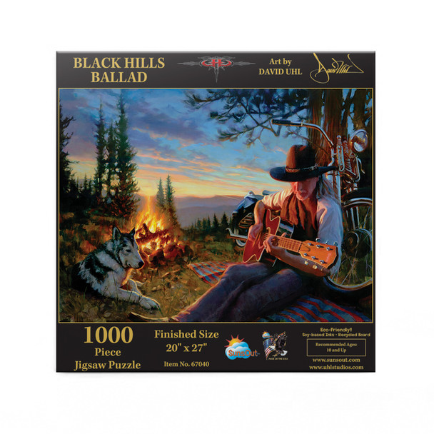 SUNSOUT INC - Black Hills Ballad - 1000 pc Jigsaw Puzzle by Artist: David Uhl - Finished Size 20" x 27" - MPN# 67040
