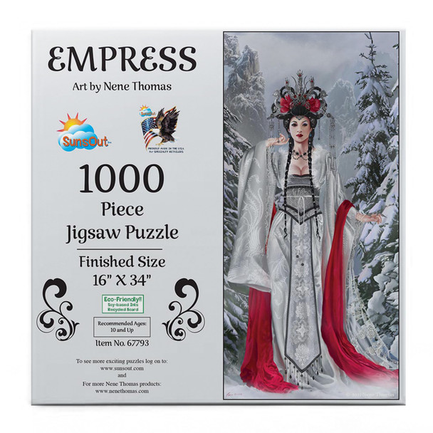 SUNSOUT INC - Empress - 1000 pc Jigsaw Puzzle by Artist: Nene Thomas - Finished Size 16" x 34" - MPN# 67793