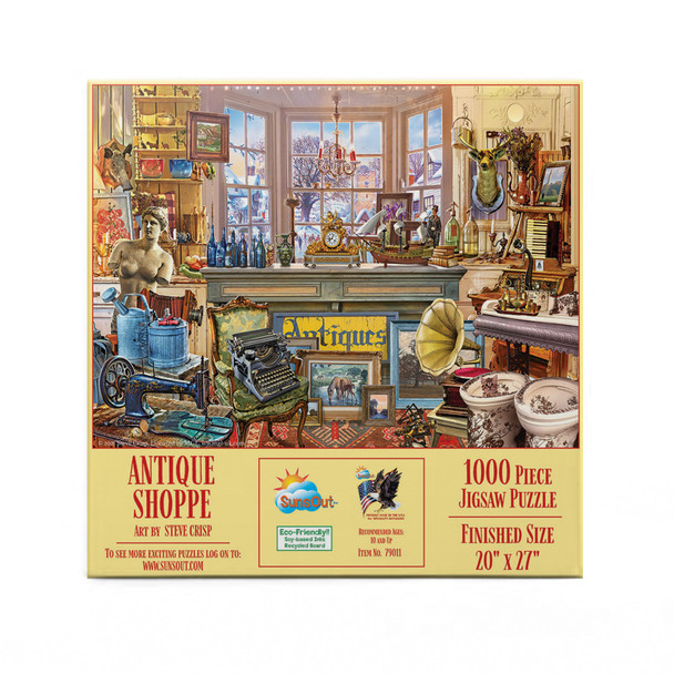 SUNSOUT INC - Antique Shoppe - 1000 pc Jigsaw Puzzle by Artist: Steve Crisp - Finished Size 20" x 27" - MPN# 79011