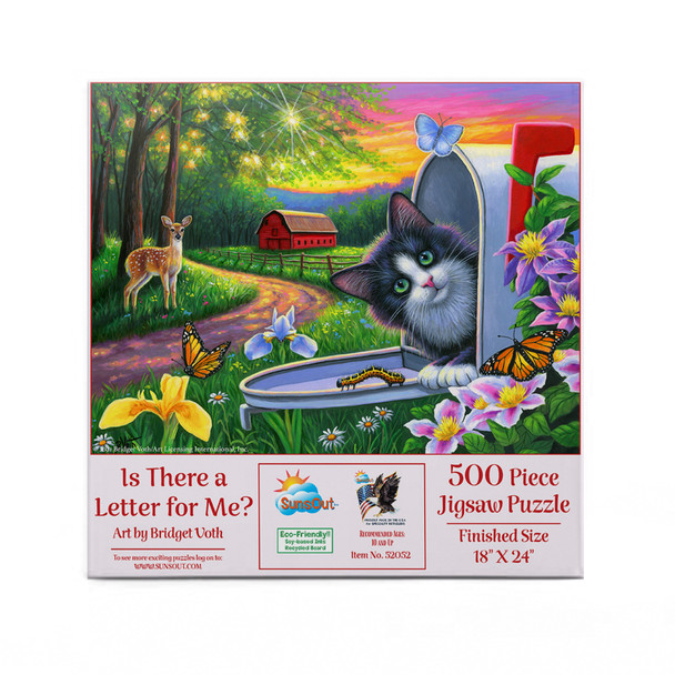 SUNSOUT INC - Is There a Letter for Me - 500 pc Jigsaw Puzzle by Artist: Bridget Voth - Finished Size 18" x 24" - MPN# 52052