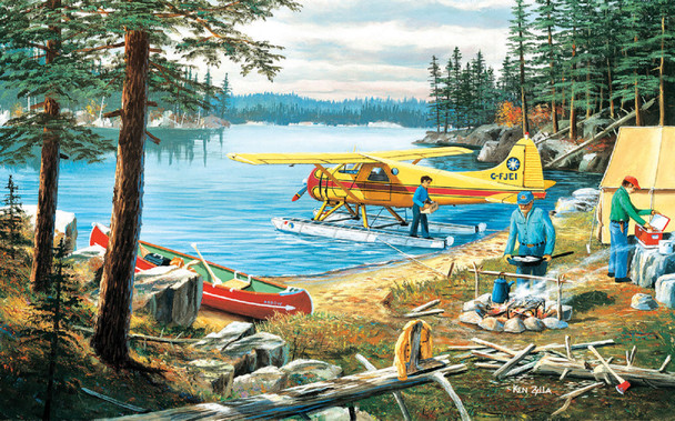 SUNSOUT INC - Fly In - 300 pc Jigsaw Puzzle by Artist: Ken Zylla - Finished Size 16" x 26" - MPN# 39986