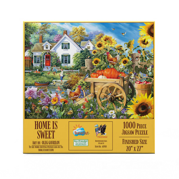 SUNSOUT INC - Home is Sweet - 1000 pc Jigsaw Puzzle by Artist: Oleg Gavrilov - Finished Size 20" x 27" - MPN# 61910