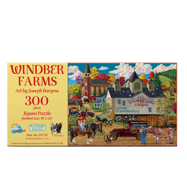 SUNSOUT INC - Windber Farms - 300 pc Jigsaw Puzzle by Artist: Joseph Burgess - Finished Size 18" x 24" - MPN# 38729