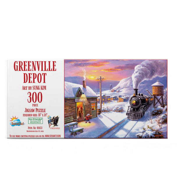 SUNSOUT INC - Greenville Depot - 300 pc Jigsaw Puzzle by Artist: Sung Kim - Finished Size 18" x 24" - MPN# 40653