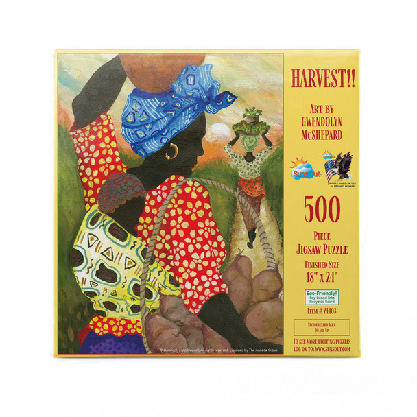 SUNSOUT INC - Harvest - 500 pc Jigsaw Puzzle by Artist: Gwendolyn McShepard - Finished Size 18" x 24" - MPN# 71403