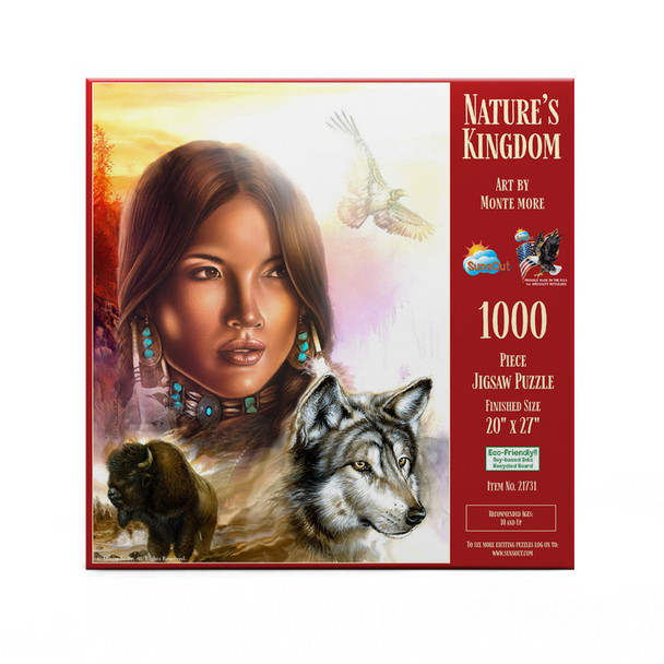 SUNSOUT INC - Nature's Kingdom - 1000 pc Jigsaw Puzzle by Artist: Monte Moore - Finished Size 20" x 27" Nature - MPN# 21731